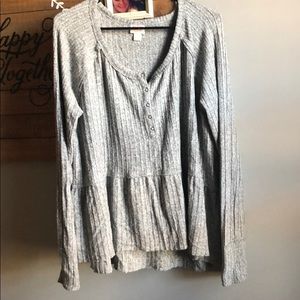 Peplum styles lightweight top